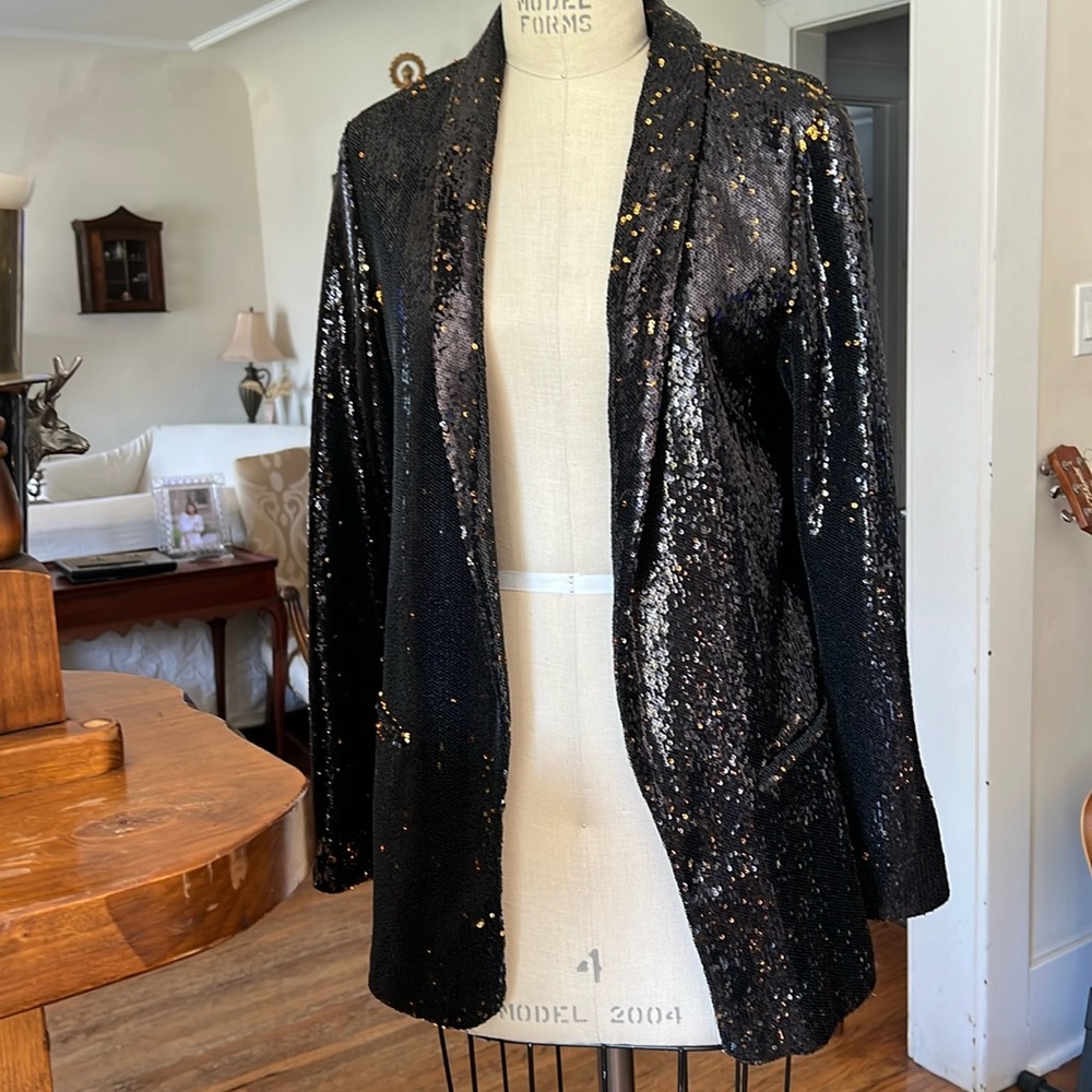 NTW Zara Black and Gold S Blazer